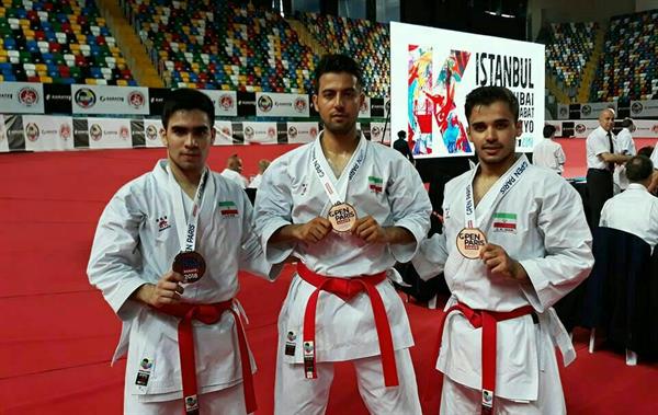 لیگ جهانی کاراته؛کاتای تیمی مردان ایران به مدال برنز رسید