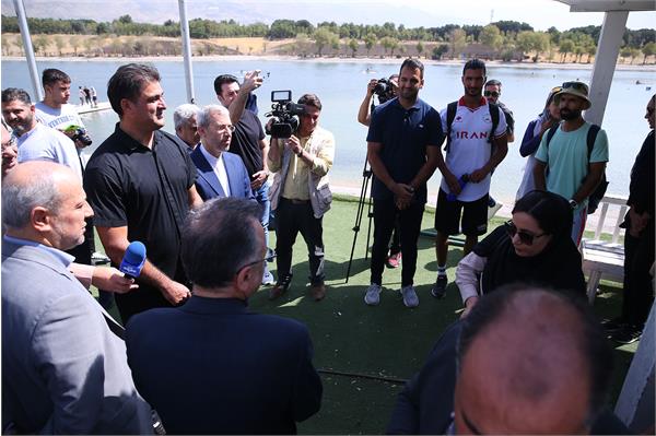 بازدید مسولان کمیته ملی المپیک از اردو تیم ملی قایقرانی و کشتی 22