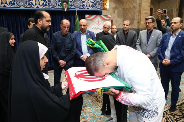 مراسم اعطا پرچم و بدرقه پرچمداران اعزامی به بازیهای آسیایی آیچی ناگویا 7