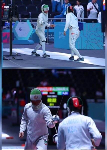 بازی های کشورهای اسلامی ریاض؛ راهیابی دو شمشیرباز ایران به جدول حذفی