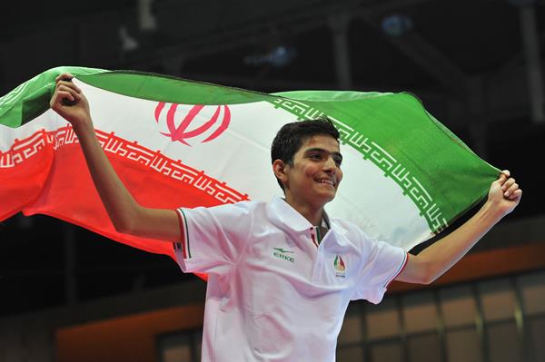 دومین دوره بازی های المپیک نوجوانان-نانجینگ ۲۰۱۴؛اسحاقی با غلبه بر تکواندوکار چین تایپه نخستین طلای کاروان ایران را کسب کرد