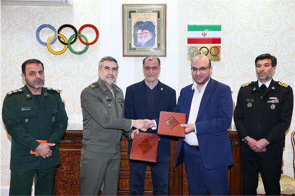عقد تفاهمنامه همکاری کمیته ملی المپیک واداره ورزش و آمادگی جسمانی نیروهای مسلح 1