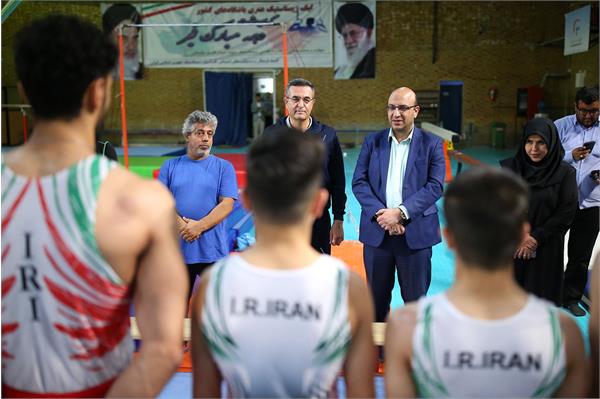 بازدید دبیرکل کمیته ملی المپیک از اردو ژیمناستیک 12