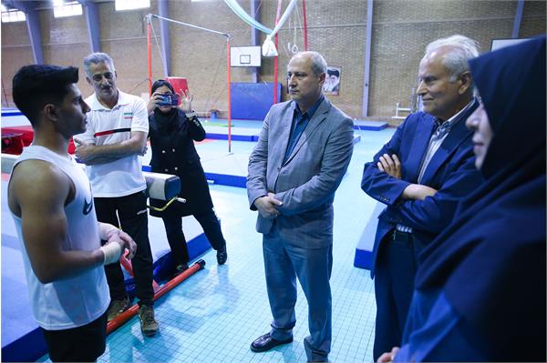 بازدید سرپرست کاروان المپیک پاریس از اردو سنگ نوردی، ژیمناستیک و شمشیربازی 9