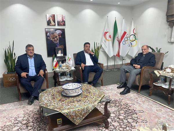 دیدار حدادی با رئیس کمیته ملی المپیک
