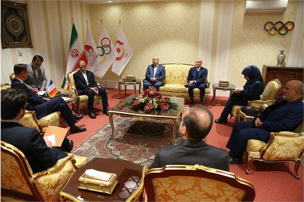 دیدار ریاست کمیته ملی المپیک با سفیر فرانسه در ایران 1
