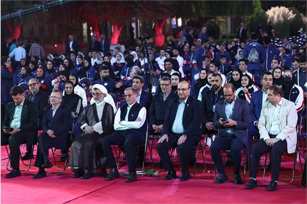 آیین بدرقه کاروان های اعزامی به بازی های آسیایی جوانان بحرین و کشورهای اسلامی ریاض 45