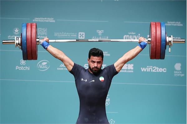 بازی های کشورهای اسلامی ریاض؛ معینی نقره وزنه برداری در حرکت یک‌ضرب را کسب کرد