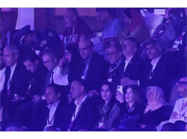 بازی‌های کشورهای اسلامی ریاض،حضور رئیس و دبیر کل کمیته ملی المپیک در جایگاه مقامات افتتاحیه بازیها