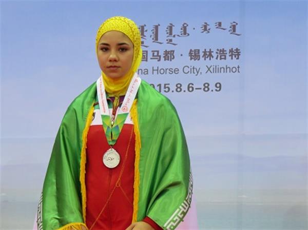 رقابتهای ووشوقهرمانی جوانان آسیا-چین؛"سپیده شاکریان"دومین نقره ای ایران