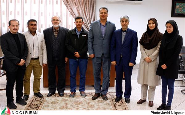 دیدارکاروان اعزامی به المپیک زمستانی جوانان با مسئولین کمیته ملی المپیک