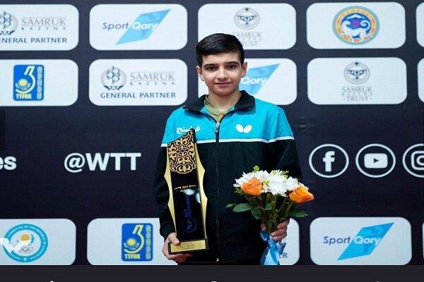 پینگ‌پنگ‌باز نوجوان ایران دومین بازیکن برتر جهان شد