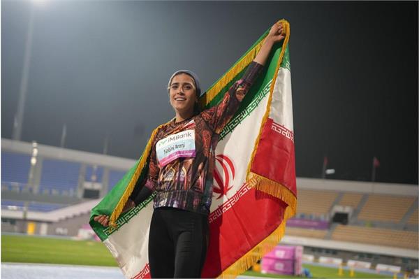 Iranian Athletics Female Sparkles in Asia by Historic Gold