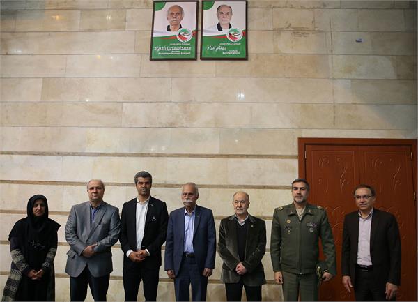 مراسم رونمایی از نشان شهدای مدافع حرم در فدراسیون تکواندو 6