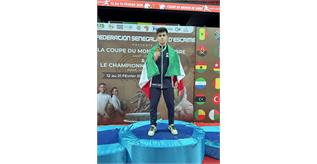 مدال طلای تاریخی حسام مرادی در جام جهانی شمشیربازی نوجوانان