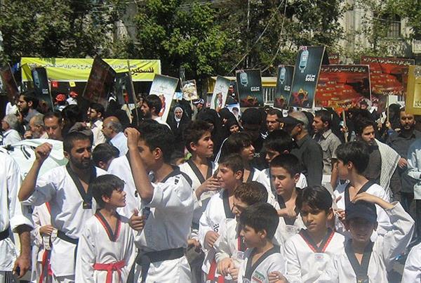 تجدید میثاق جامعه ورزش کشور با آرمانهای حضرت امام در حمایت از ملت مظلوم فلسطین در روز جهانی قدس
