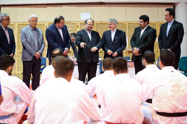 بازدید وزیر تعاون، کار و رفاه امور اجتماعی و مسئولین کمیته ملی المپیک از اردو تیم ملی کاراته 26