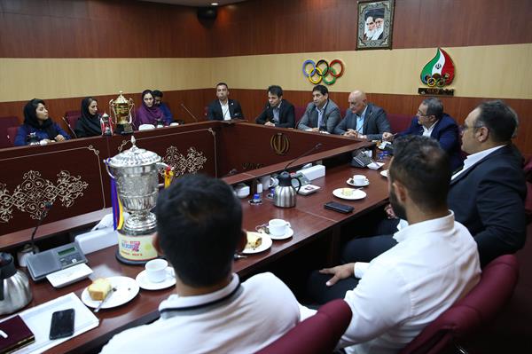 مراسم اهدا کاپ افتخارآفرینان ورزش راگبی و بازدید از موزه ملی ورزش،المپیک و پارالمپیک 15