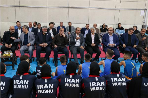 بازدید وزیر ورزش و جوانان و مسولان کمیته ملی المپیک  از اردو تیم ملی ووشو 26
