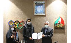 تقدیر از سپیده توکلی در جلسه هیئت اجرایی کمیته ملی المپیک 10