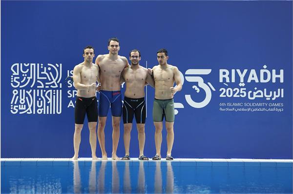 بازی های کشورهای اسلامی ریاض؛ تیم ۱۰۰ در ۴ شنای آزاد ایران چهارم شد