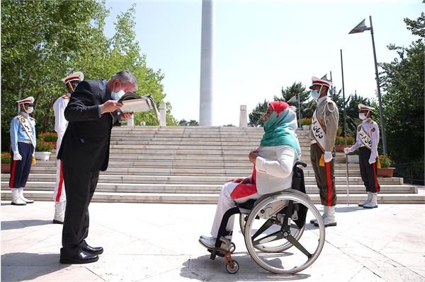 مراسم تحویل پرچم و قرائت سوگندنامه المپیک توکیو 1