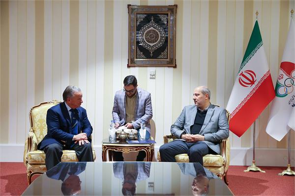 دیدار دبیرکل کمیته ملی المپیک با رییس فدراسیون جهانی پرورش اندام 2
