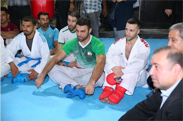 بازدید وزیر ورزش و جوانان و مسولان کمیته ملی المپیک  از اردو تیم ملی کاراته 10