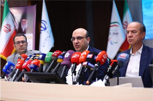 نشست خبری دبیرکل کمیته ملی المپیک و سرپرست کاروان ایران برای بازیهای آسیایی برگزار شد