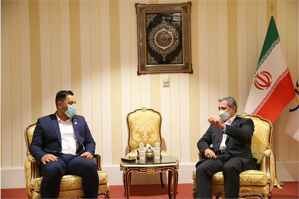 دیدار رییس و دبیرکل کمیته ملی المپیک با رییس فدراسیون شمشیربازی عراق 6