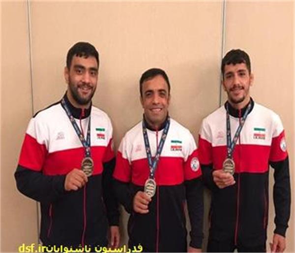 کسب 3 مدال نقره و عنوان نایب قهرمانی تیم ملی کشتی فرنگی بزرگسالان ناشنوایان