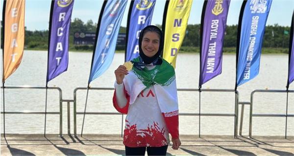Iranian U-23 Female Rowing Athlete Gains Asian Gold
