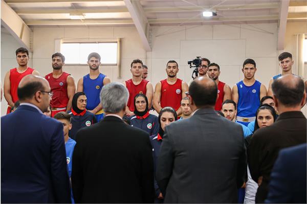 بازدید وزیر ورزش و جوانان و مسولان کمیته ملی المپیک  از اردو تیم ملی ووشو 28