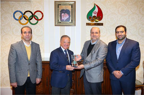 دیدار دبیرکل کمیته ملی المپیک با رییس فدراسیون جهانی پرورش اندام 7