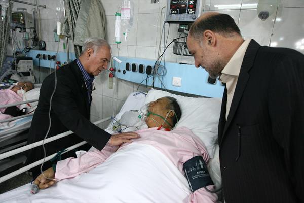 عیادت افشارزاده و ارشدی از مصطفی داوودی رئیس اسبق سازمان تربیت بدنی