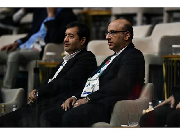 بازی های کشورهای اسلامی ریاض؛ وزیر ورزش و دبیر کل کمیته ملی المپیک نظاره گر دیدار والیبال ایران و ترکیه