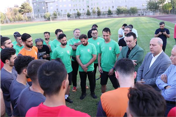 بازدید دبیرکل کمیته ملی المپیک از اردو تیم ملی فوتبال 7