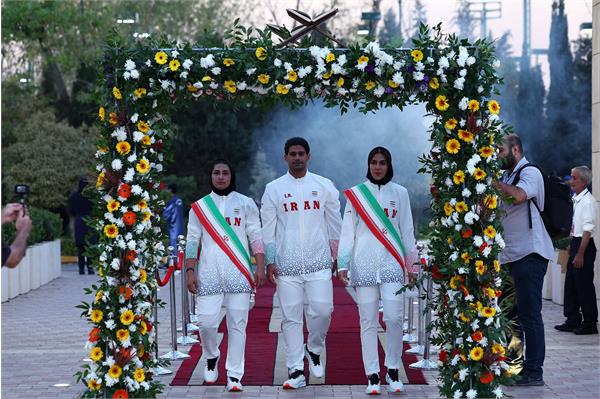 آیین بدرقه کاروان های اعزامی به بازی های آسیایی جوانان بحرین و کشورهای اسلامی ریاض 47