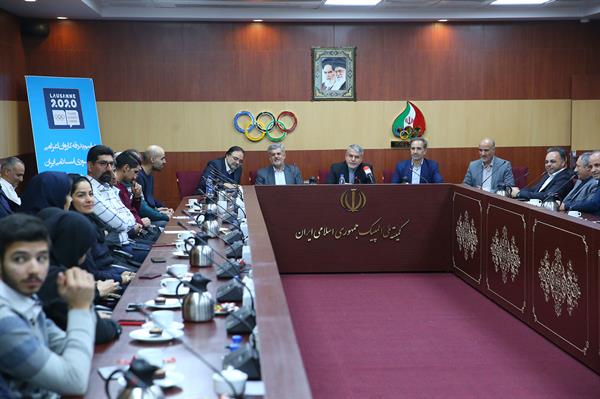 مراسم بدرقه کاروان ورزشی ایران به بازیهای المپیک زمستانی جوانان لوزان 2