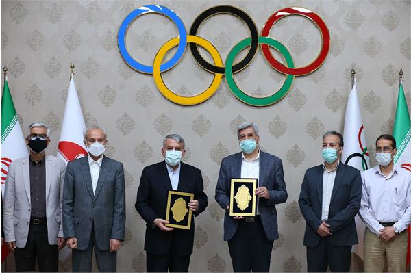 بازدید ریاست دانشگاه علوم تحقیقات و فناوری از موزه ملی ورزش و امضا تفاهم نامه همکاری با کمیته ملی المپیک 28