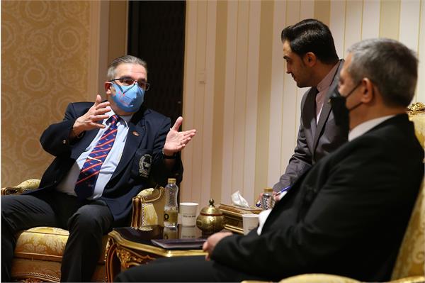 دیدار دبیرکل کمیته ملی المپیک با رییس فدراسیون جهانی پرورش اندام 8