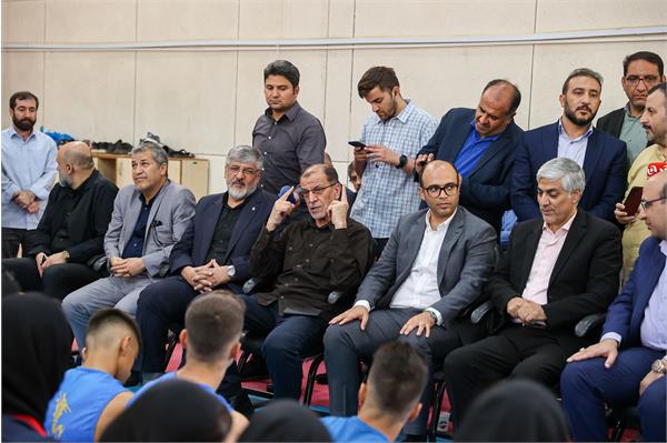 بازدید وزیر ورزش و جوانان و مسولان کمیته ملی المپیک  از اردو تیم ملی ووشو 17