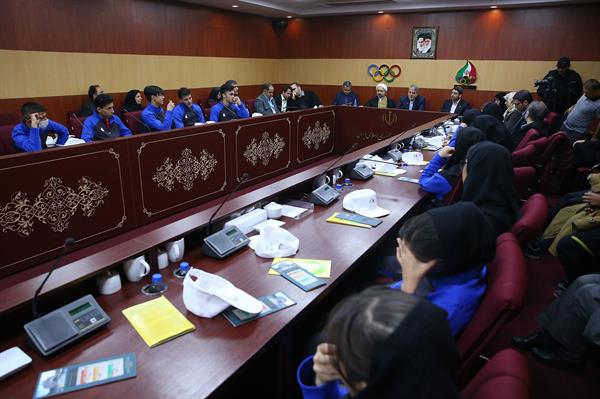 بازدید ریاست سازمان بهزیستی از موزه ملی ورزش، المپیک و پارالمپیک 23