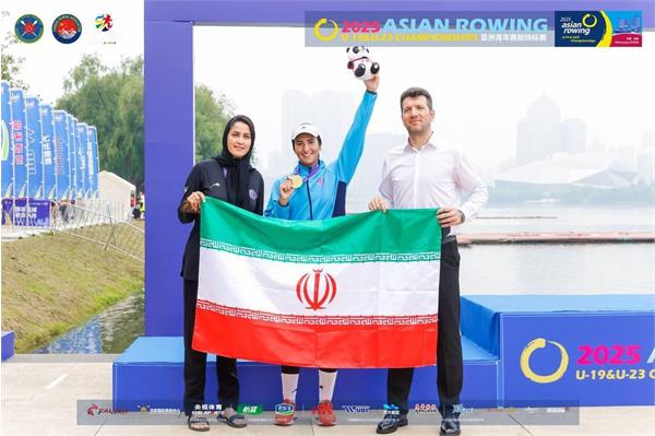 مسابقات قهرمانی آسیا جوانان و زیر 23 سال-شنیانگ چین؛صید اولین طلای ایران توسط سها فخری در تکنفره روئینگ جوانان بانوان/ مدال نقره حاج حسینی و ملکی در دونفره زیر۲۳ سال بانوان