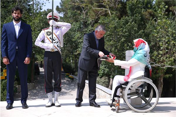 مراسم تحویل پرچم و قرائت سوگندنامه المپیک توکیو 3