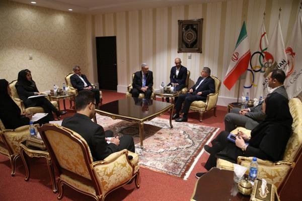 دیدار نایب رییس فدراسیون جهانی شمشیربازی با صالحی امیری
