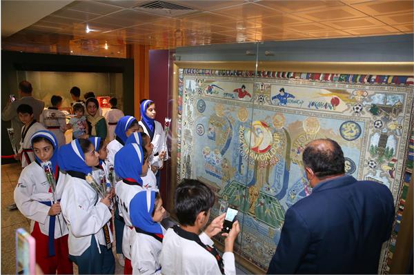بازدید مسولان و ورزشکاران تکواندو استان تهران از موزه ملی ورزش، المپیک و پارالمپیک 9