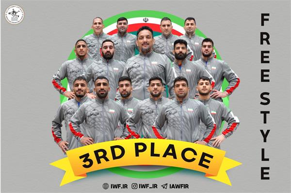 سی و ششمین دوره رقابت های کشتی آزاد قهرمانی آسیا؛ تیم ایران بعنوان سوم رسید