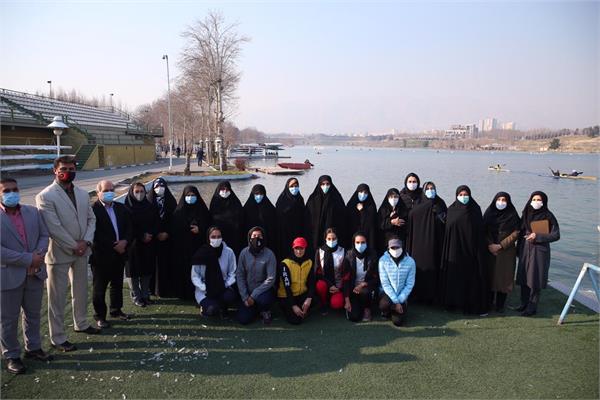 با حضور نایب رییس کمیته ملی المپیک صورت گرفت  ؛ بازدید اعضای فراکسیون زنان و خانواده مجلس از اردوی تیم ملی قایقرانی بانوان