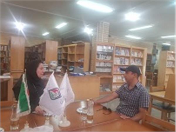 جلسه خانم کردبچه دبیر دپارتمان تاریخ شفاهی ورزش ایران با آقای میرمیران